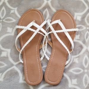 White strap sandals